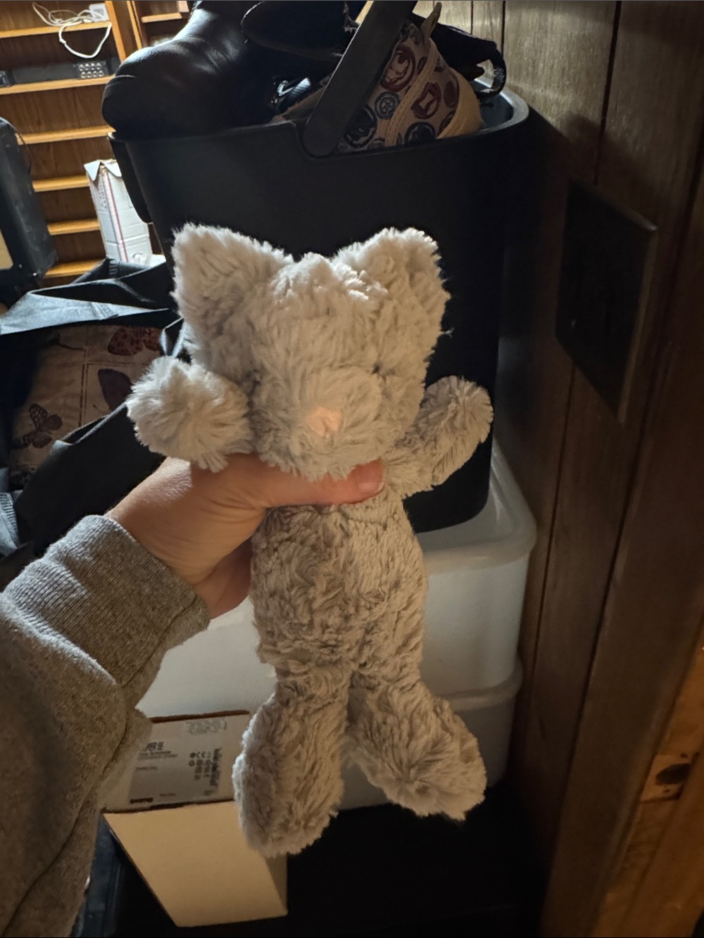 Jellycat retired Soft Grey Plush Cat Stuffed Animal